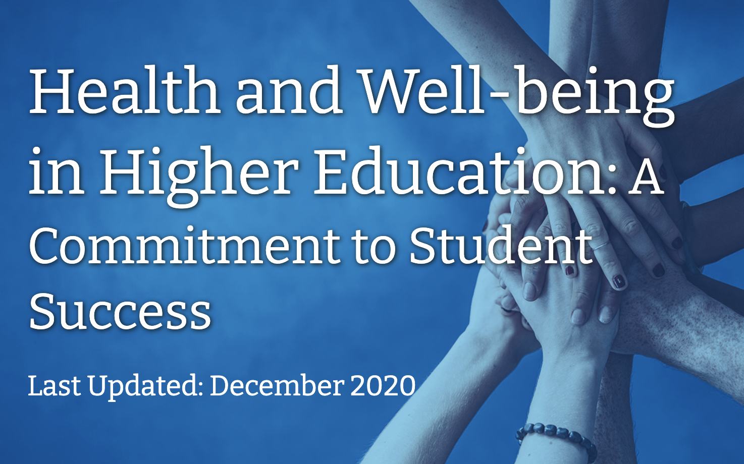 well-being in higher education